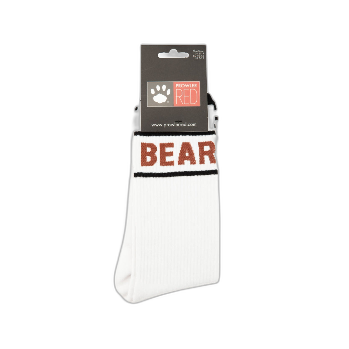 Prowler RED Bear Socks Brown White Black