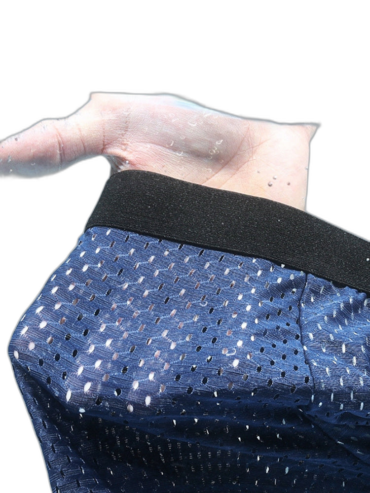 4 Pack Mesh Ice Silk Cool Fresh Men's Trunks