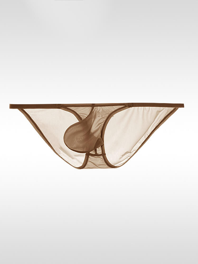 Men's Sexy Sheer Low-Rise Pouch Ultra-Thin Briefs