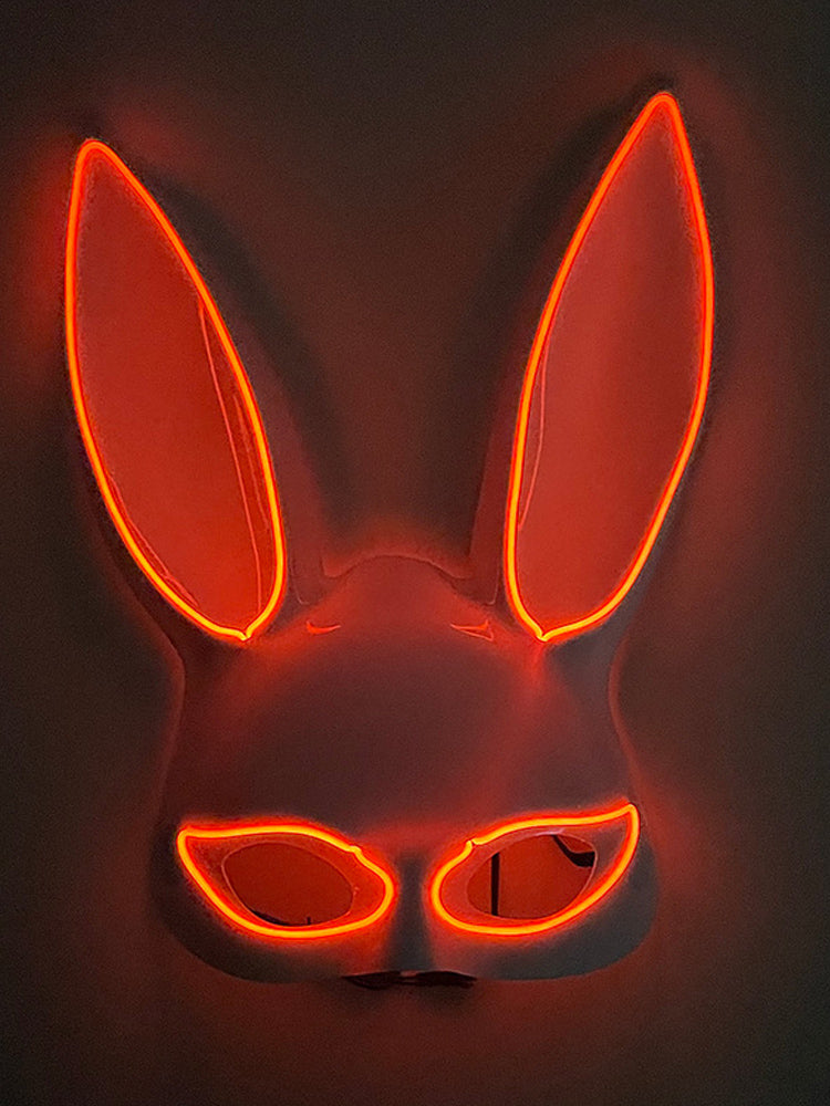 Led Half Face Bunny Mask