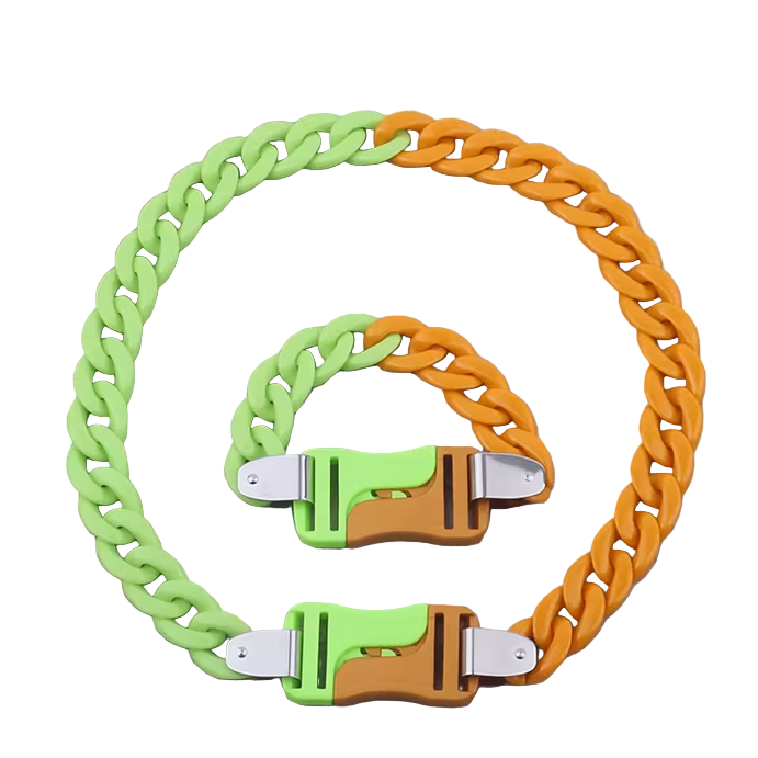 Acrylic Chain Green/Yellow