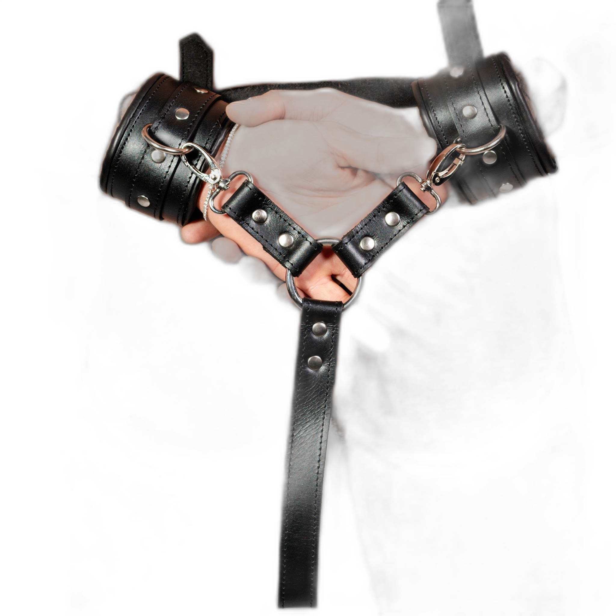 ruff GEAR Leather Hogtie Wrist Cuffs