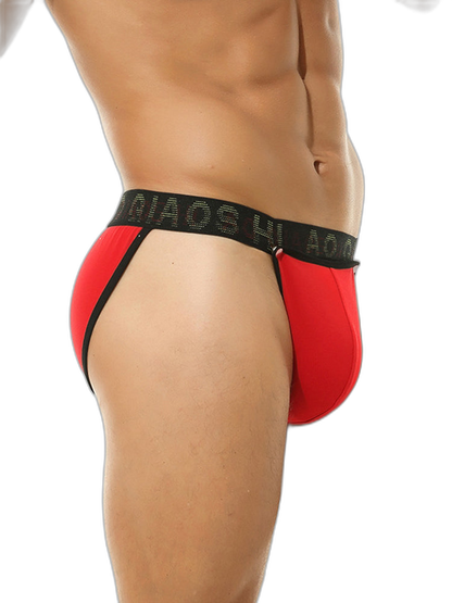 3 Pack Men's Large Pouch Button Waistband Briefs
