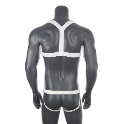 Chest Harness + Mesh Jockstrap Erotic Clubwear