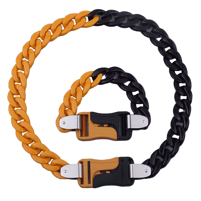 Acrylic Chain Yellow/Black