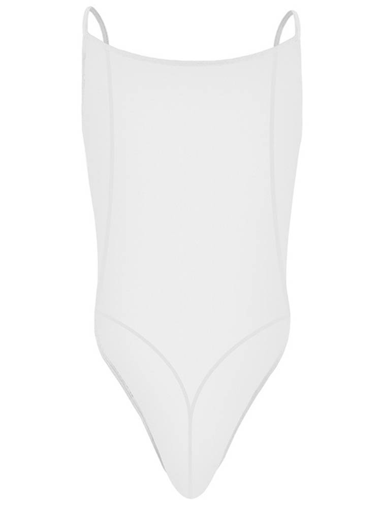 Men's Sexy Mesh Transparent Backless Bodysuit