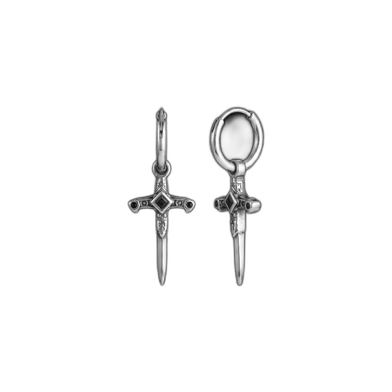 Dagger Hoop Earrings