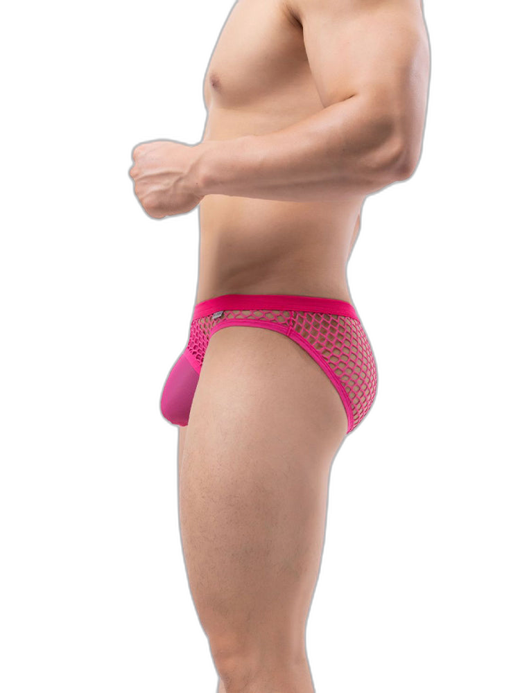 2 Pack Men's Low-Rise Mesh Breathable Bikini