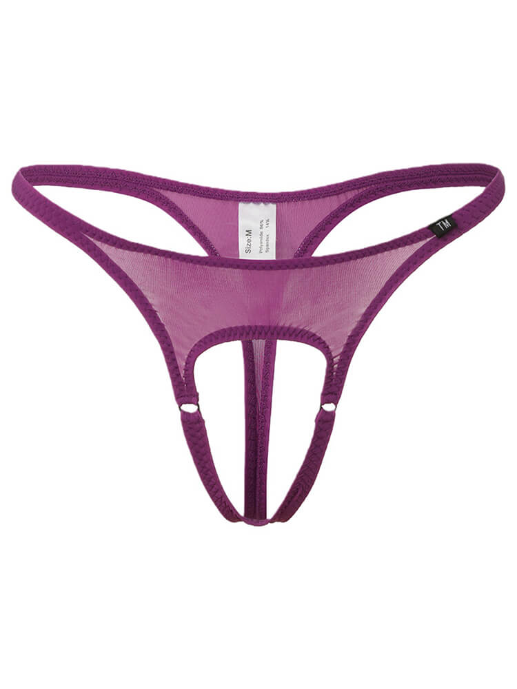 Men's Sexy Stretch Low-Rise Front Cutout Thong