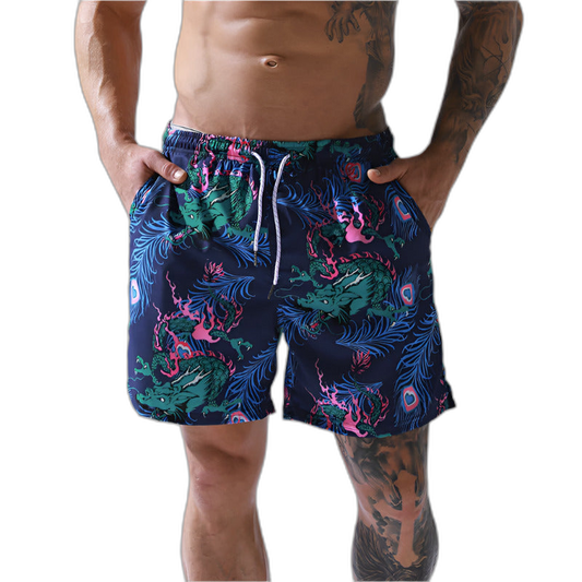 Peacock Swim Shorts