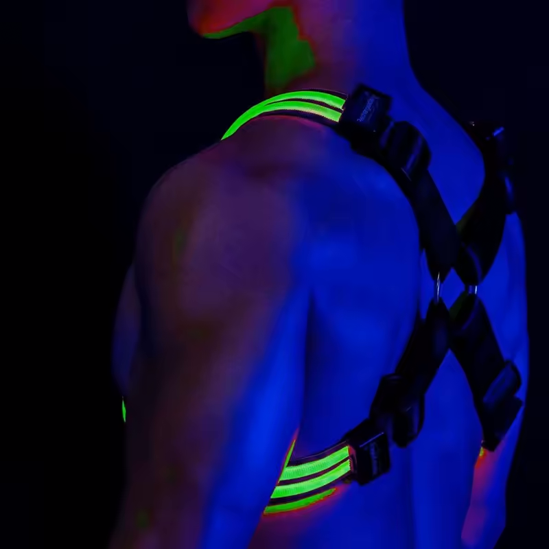 Led Cross Harness Green