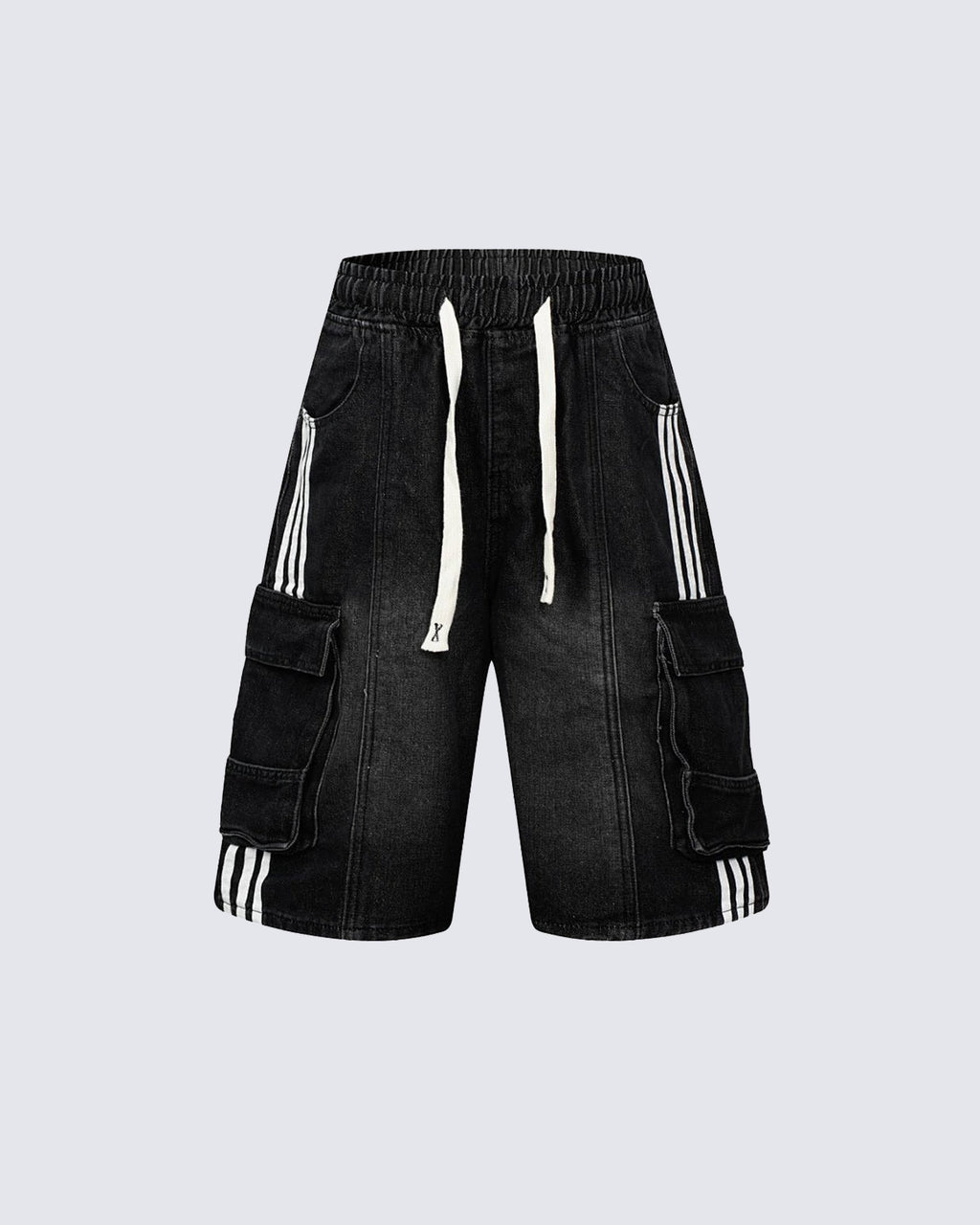 KIIKIO Vintage Washed Denim Shorts