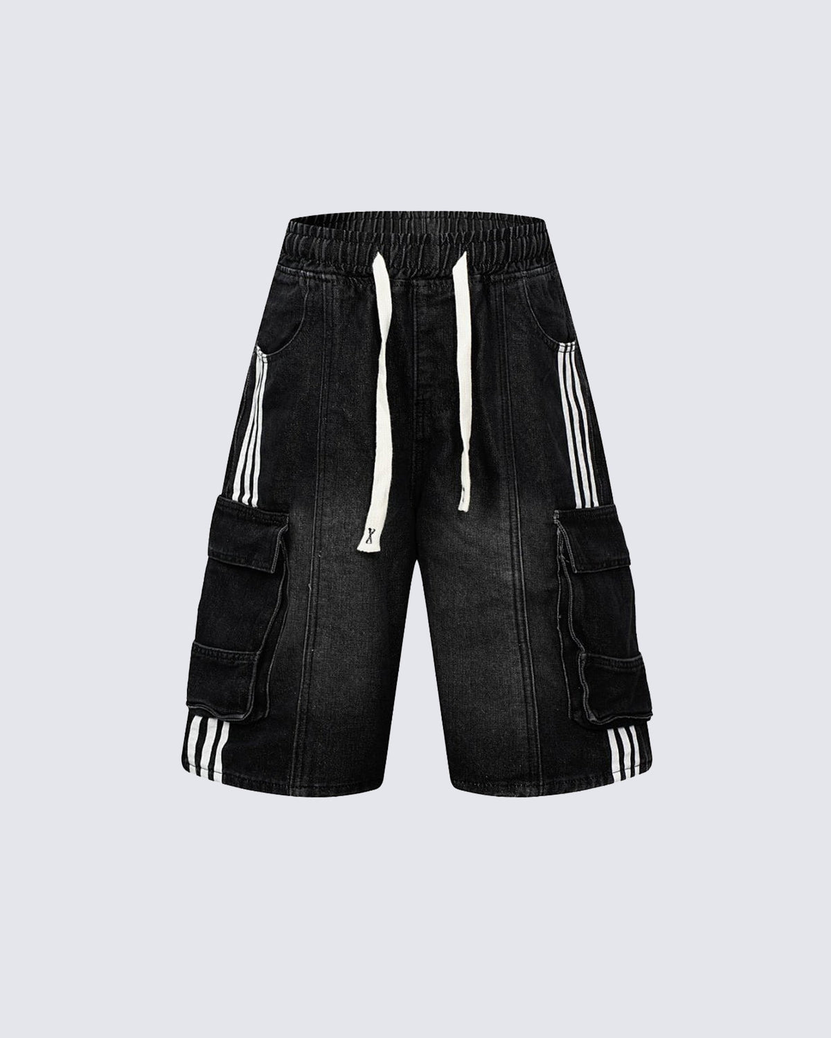 KIIKIO Vintage Washed Denim Shorts
