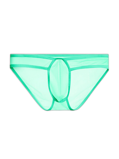 2 Pack Men's Ice Silk Breathable Sexy Low-Rise Anti-Odor Briefs
