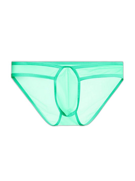 2 Pack Men's Ice Silk Breathable Sexy Low-Rise Anti-Odor Briefs