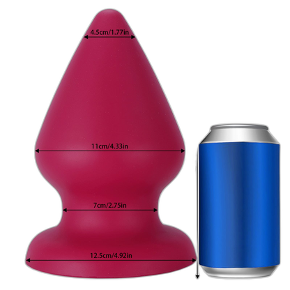Red Drop - Soft Silicone Anal Plug - 6 Sizes