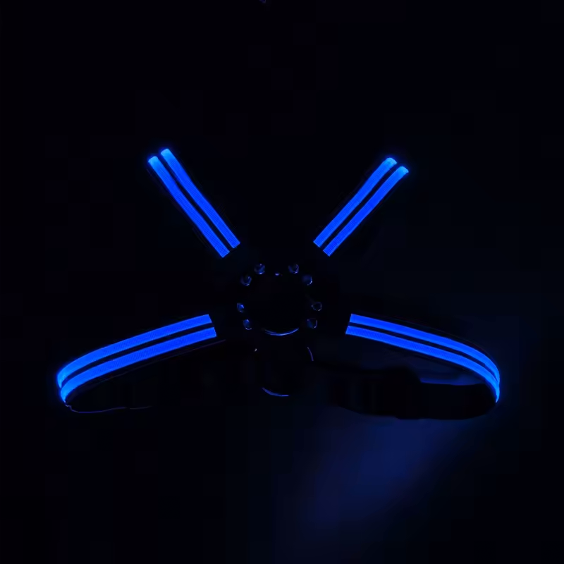 Led Cross Harness Blue