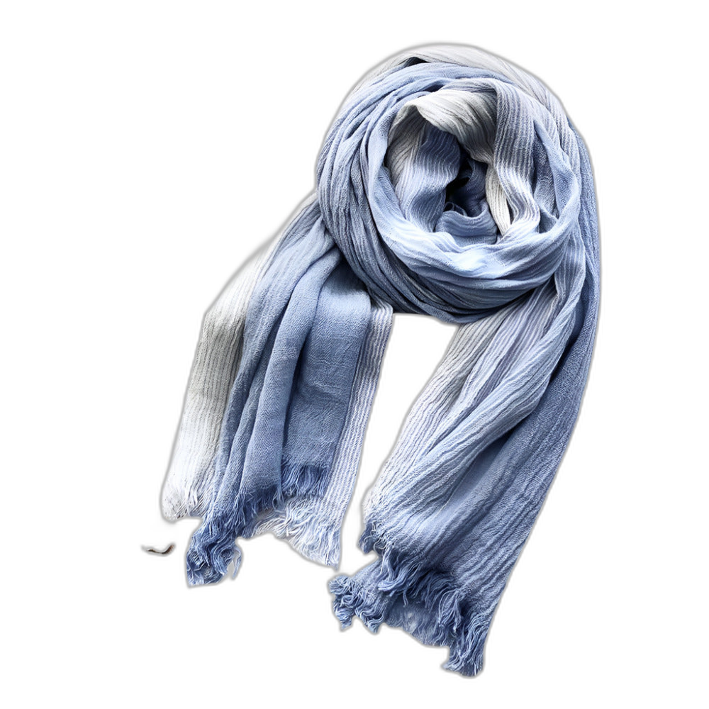 Duo-Tone Weave Cotton Pashmina Scarf