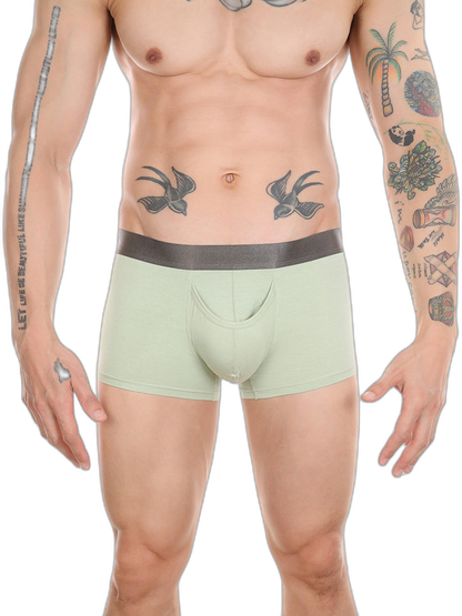 Men’s Dual Ball Pouch Trunks With Fly Front