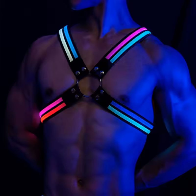 Led Cross Harness Multi Coloured
