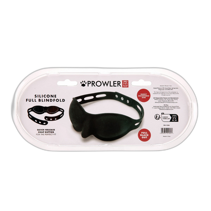 Prowler RED Silicone Full Blindfold Black