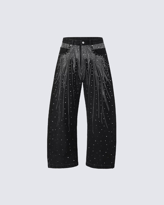 American Retro Street Style Shiny And Versatile Trousers