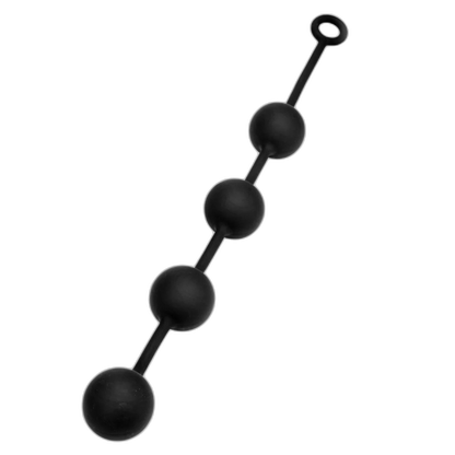 Prowler RED Silicone Anal Beads Black Large