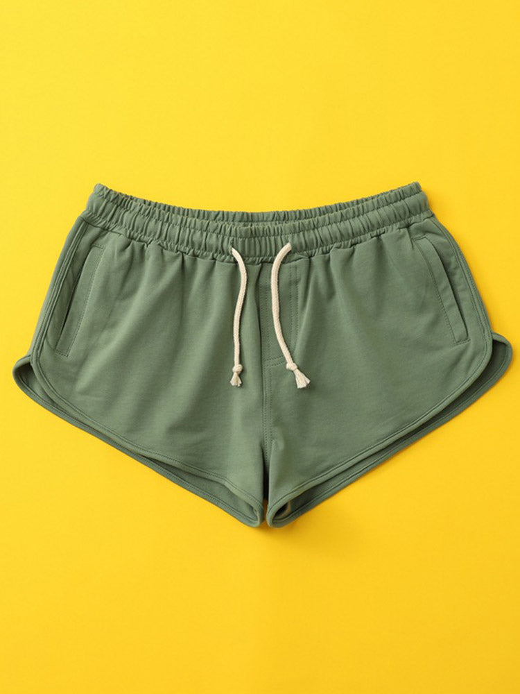 Mens Sexy Retro Running Gym Short Shorts - Orange