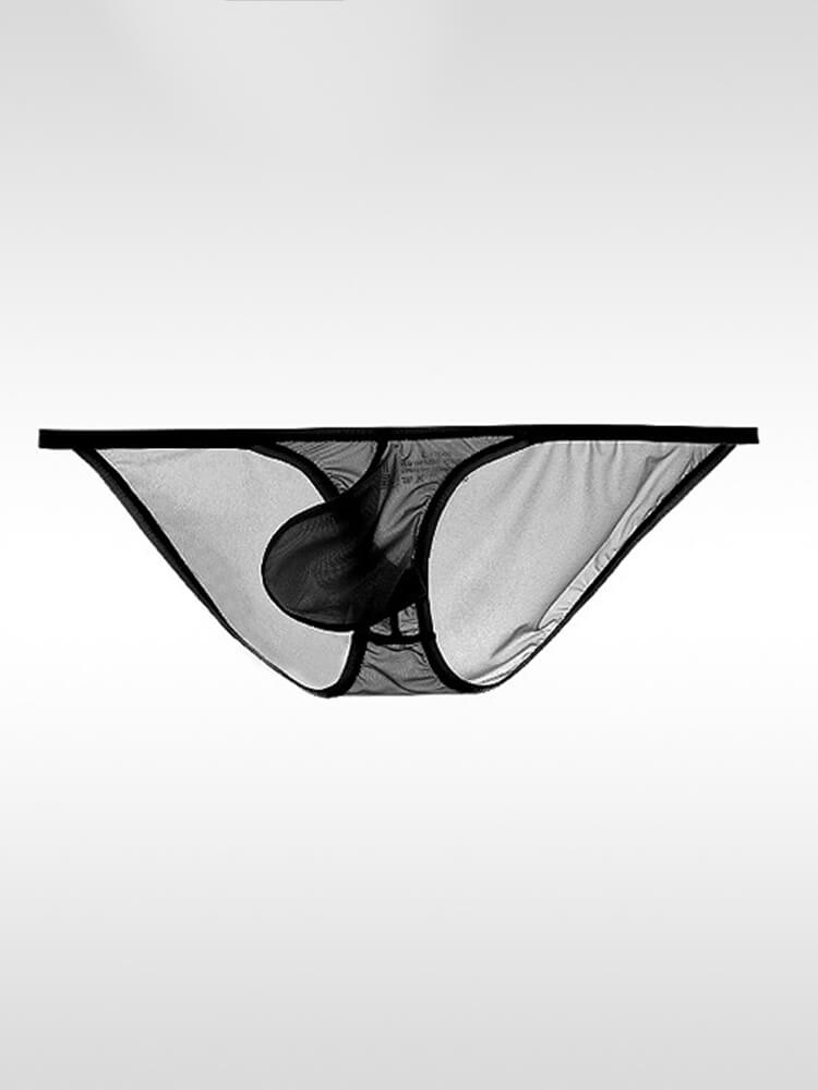 Men's Sexy Sheer Low-Rise Pouch Ultra-Thin Briefs
