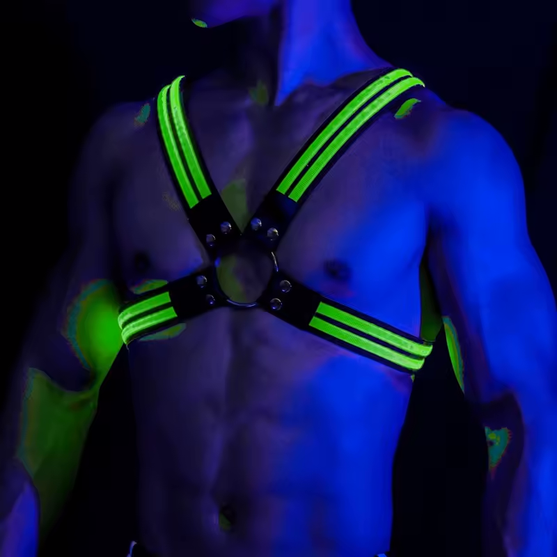 Led Cross Harness Green
