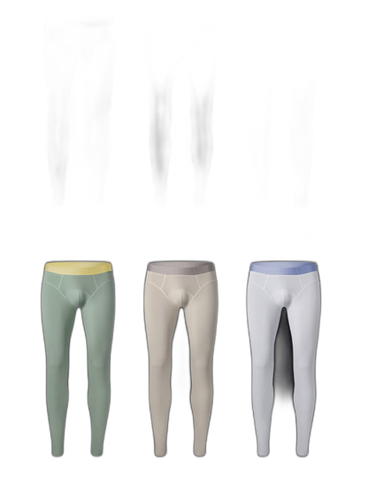 Men's Thin Slim-Fit 2-in-1 Thermal Bottoms & Long Johns