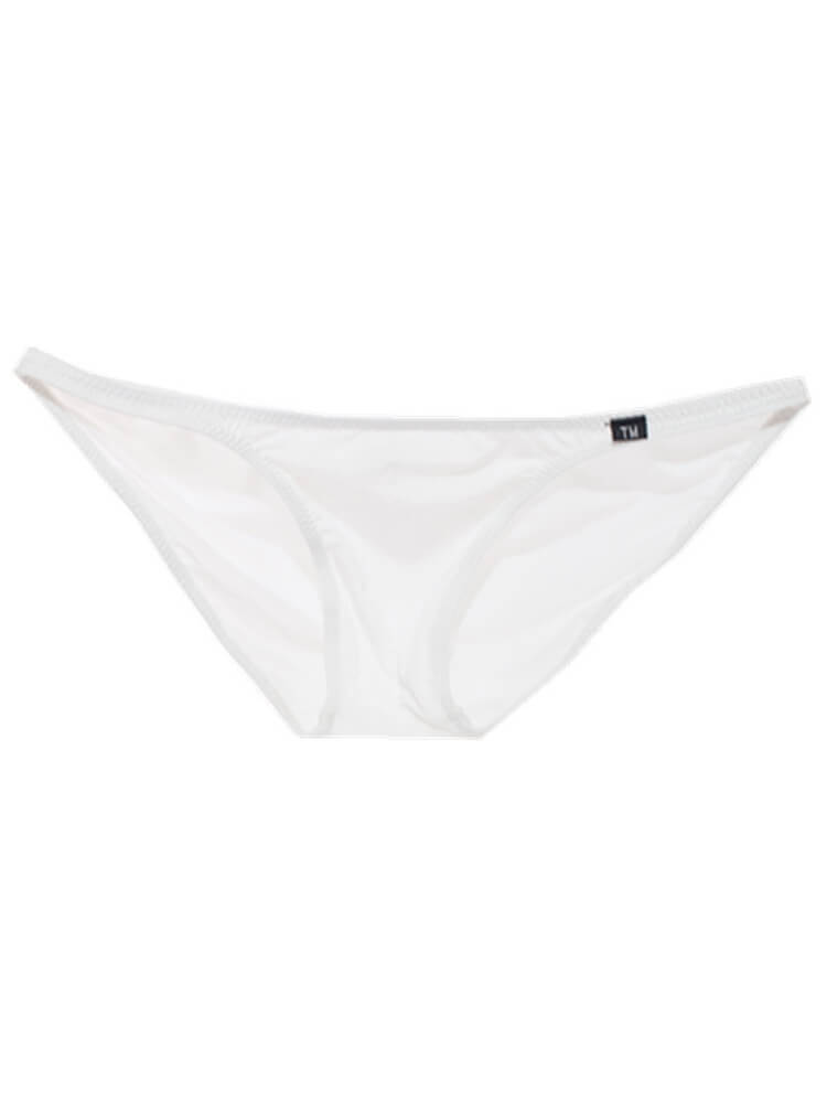 Men's Simple Solid Color Low Waist Thin Briefs