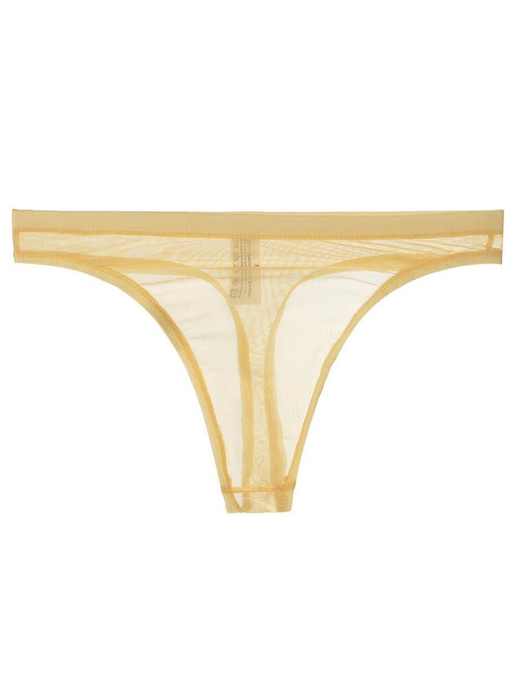 Men's Sexy Ultra-Thin Mesh Transparent Thong