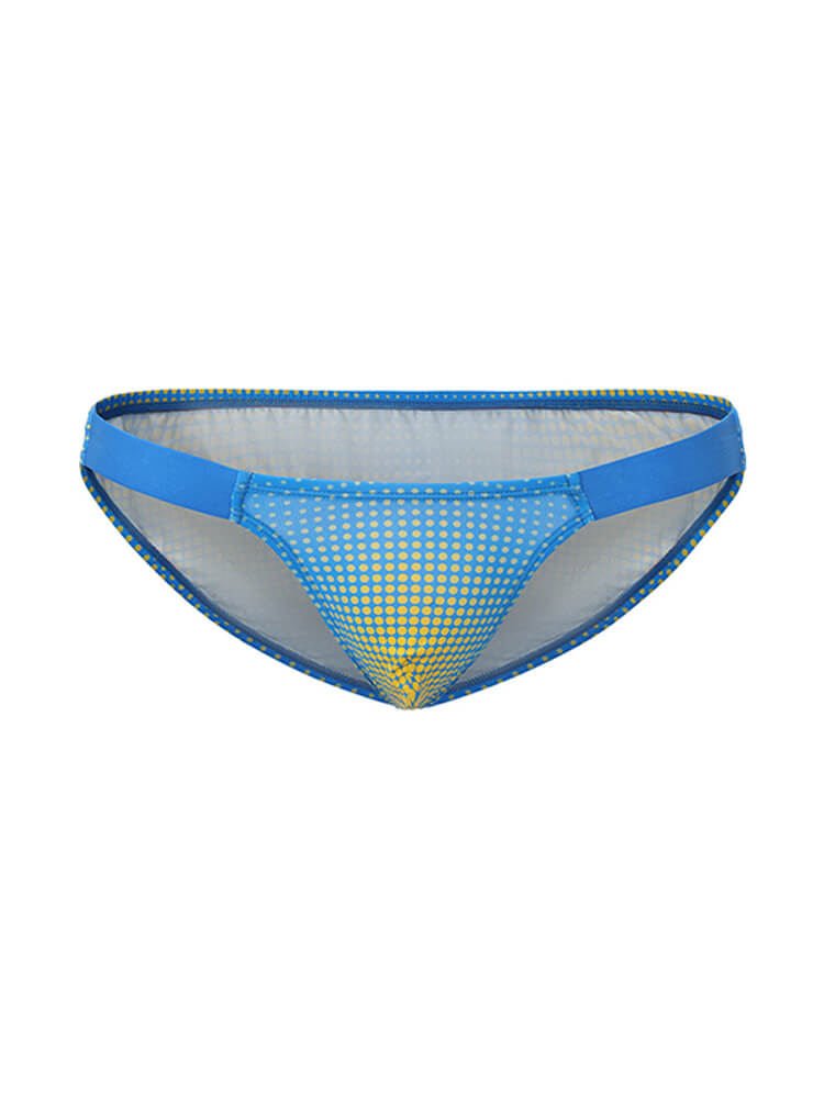 Men's Low-Rise Gradient Polka-Dot Print Briefs
