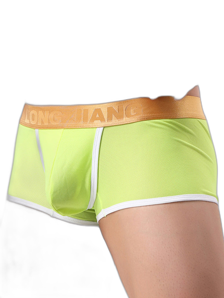 Men's U Convex Pouch Trunks With Functional Fly