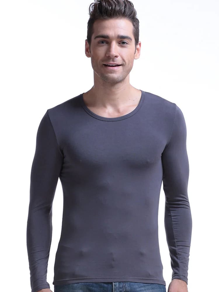 Men's Ultra Soft Low Cut V-Neck Thermal Shirt