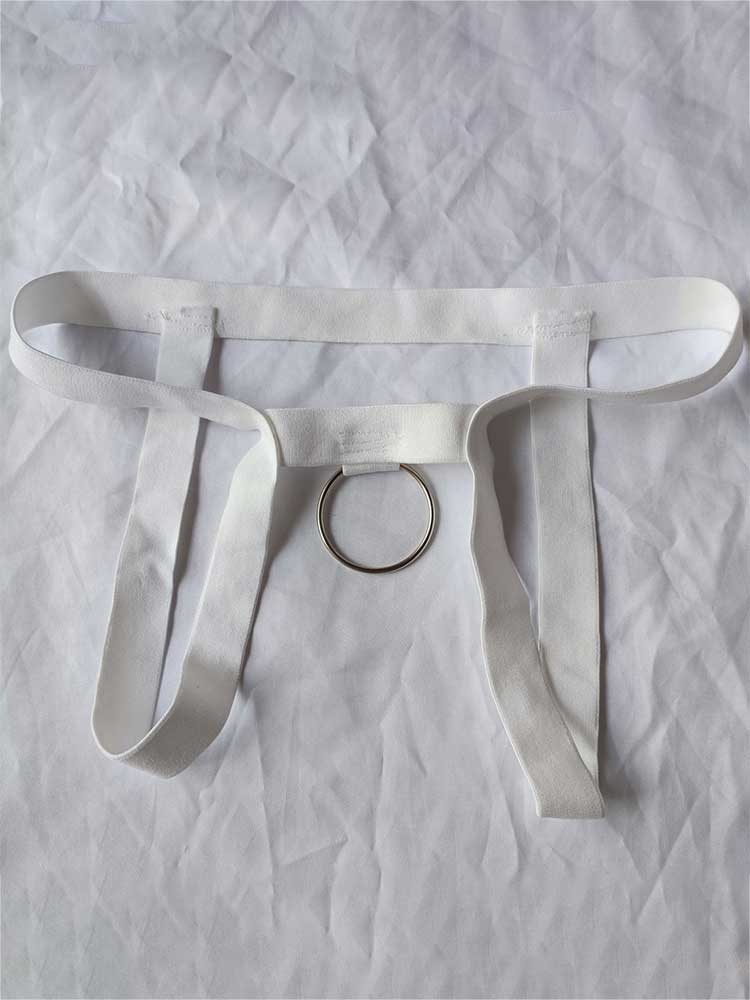 Men's Solid Color Sexy Hang Ring Jockstrap