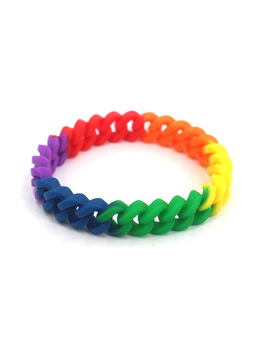 Rainbow Pride Fashion Silicone Bracelet