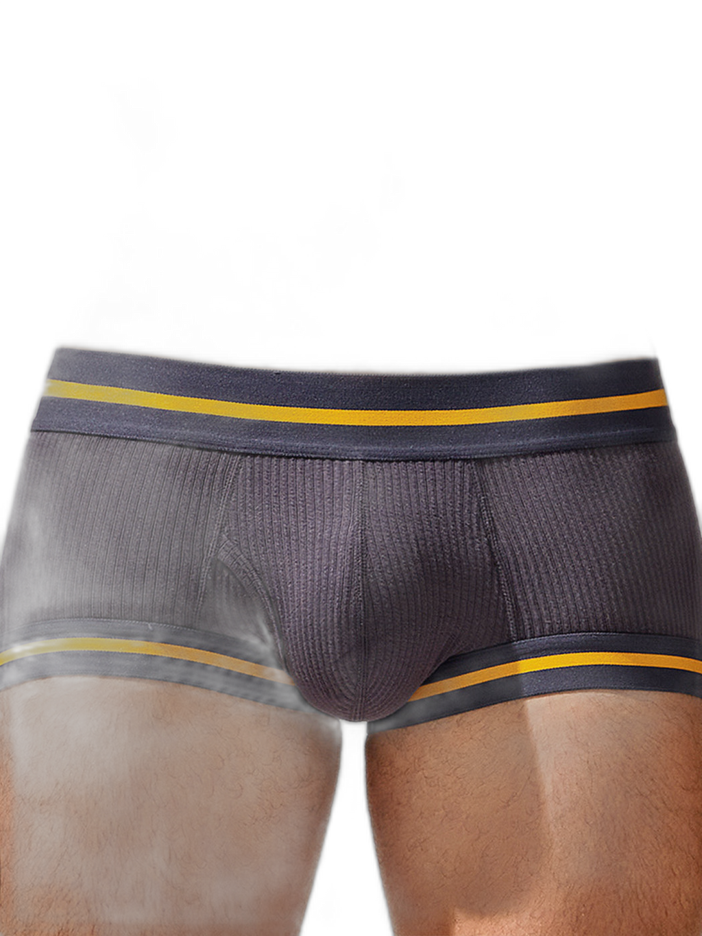 2 Pack Men's Spliced Color Trunks with Functional Fly