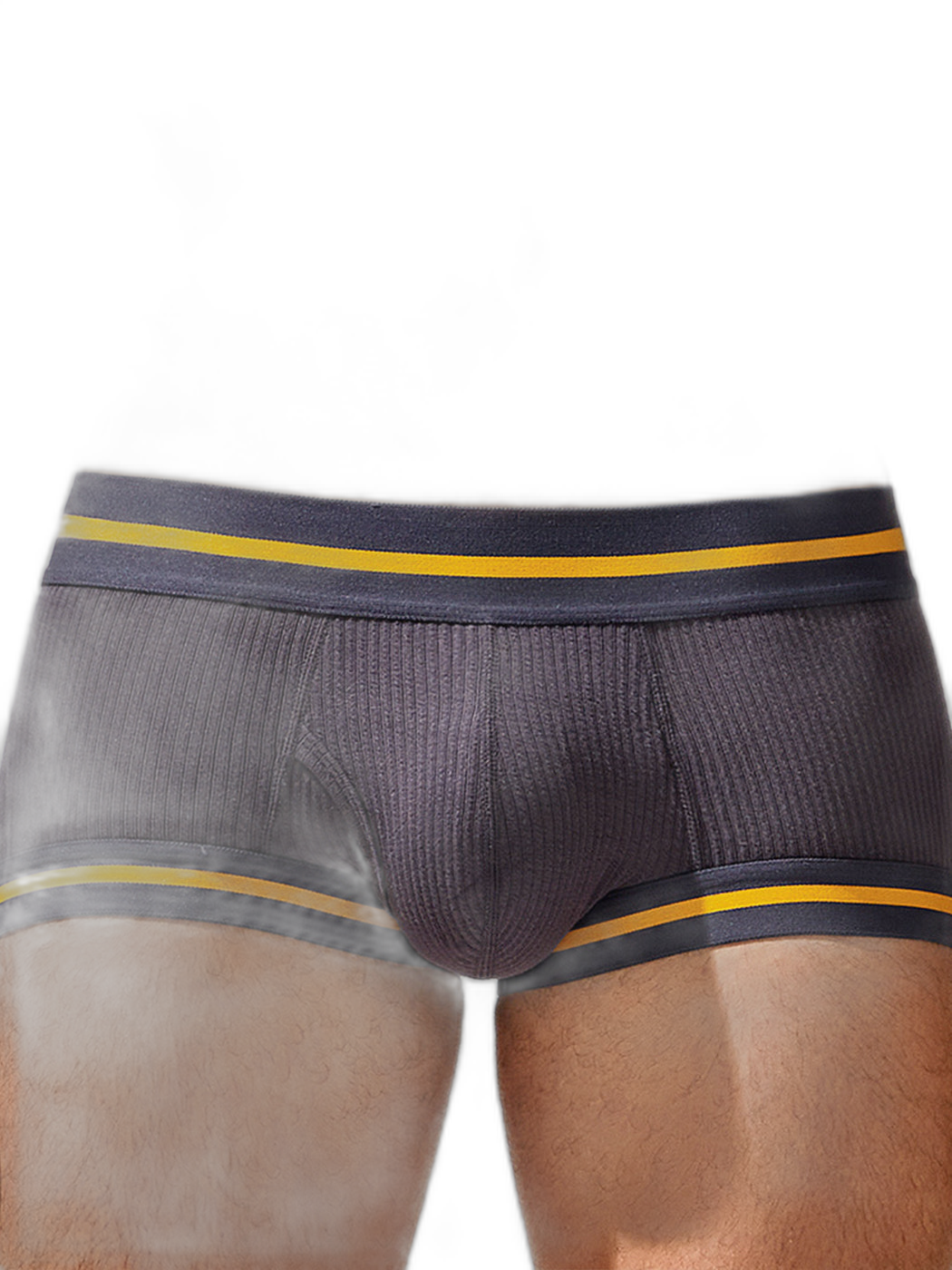2 Pack Men's Spliced Color Trunks with Functional Fly