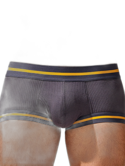 2 Pack Men's Spliced Color Trunks with Functional Fly