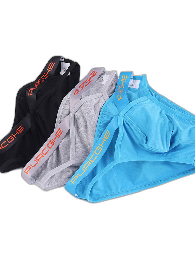 3 Pack Men's Low-Rise Sexy Hollow-Out Bikinis