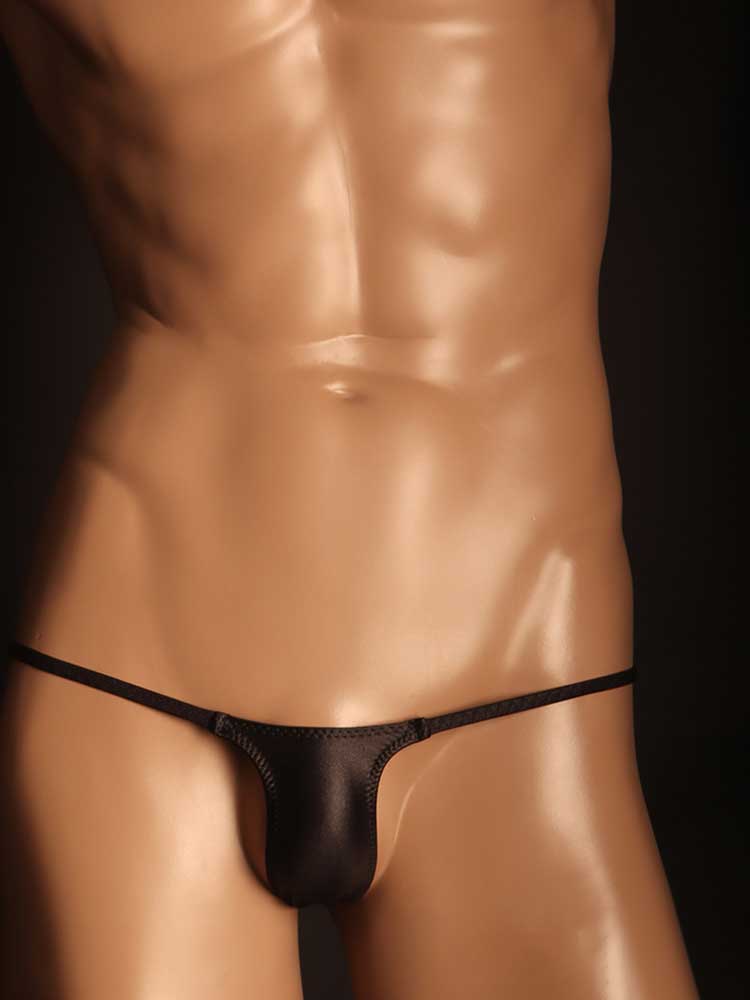 Men's Sexy Thin Elastic Low-Rise Without Pouch Thong