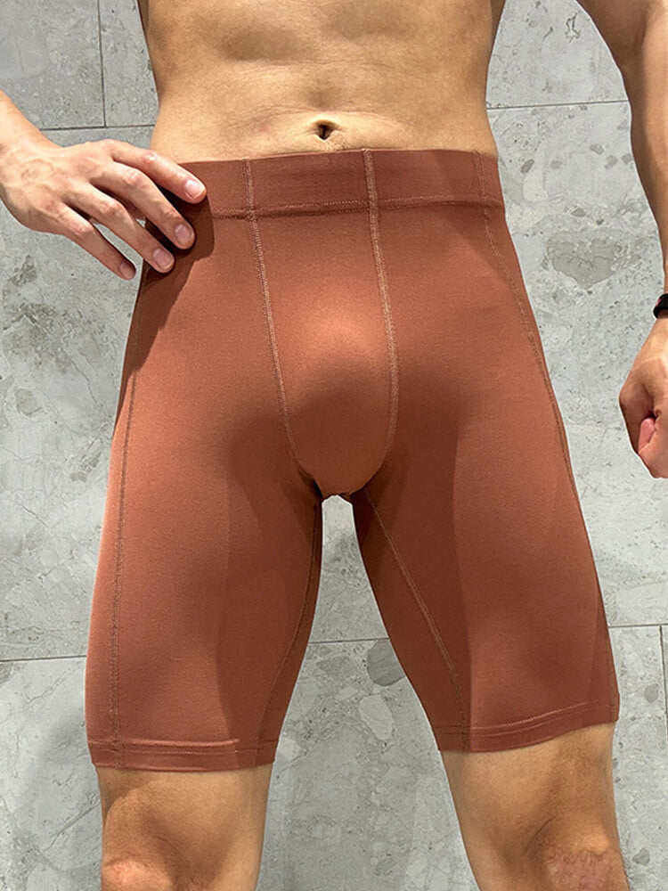 Men's High-Stretch Tight Sports Base Layer Shorts