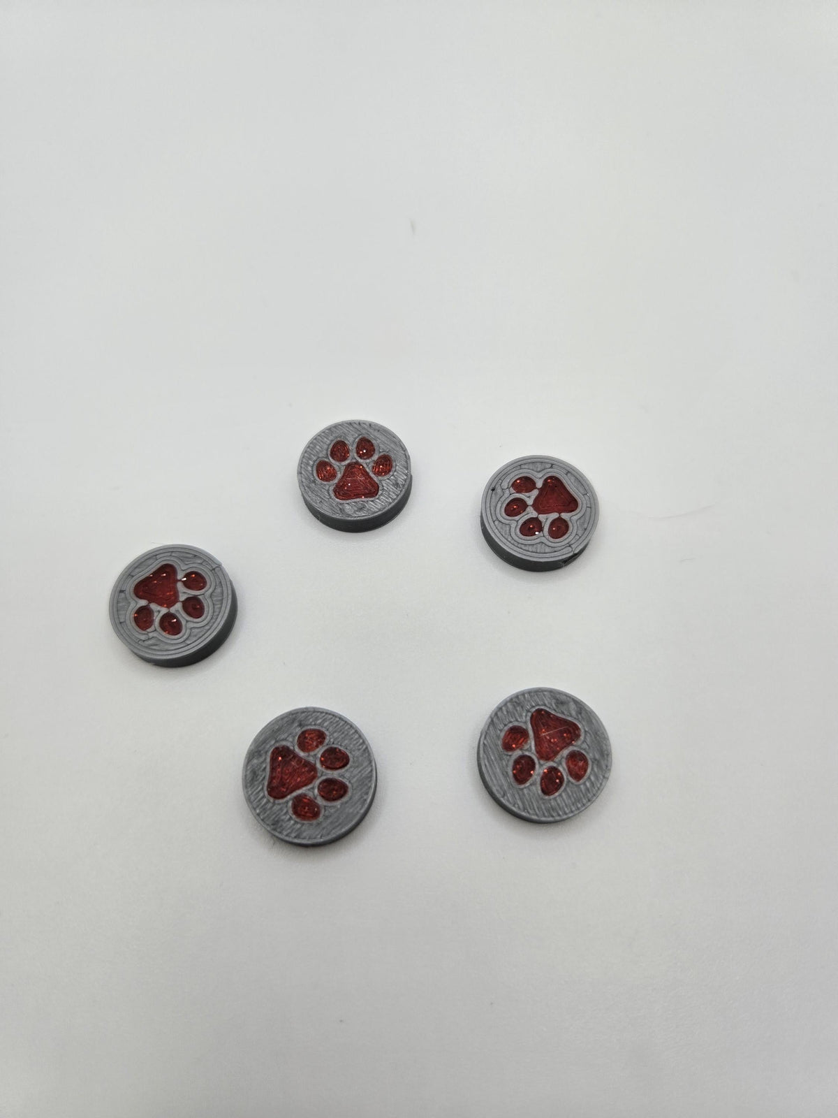 3D Printed Puppy Paw Kandi Bead