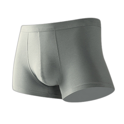 4Pcs Modal Pure Color Thin U Convex Boxer Briefs For Men