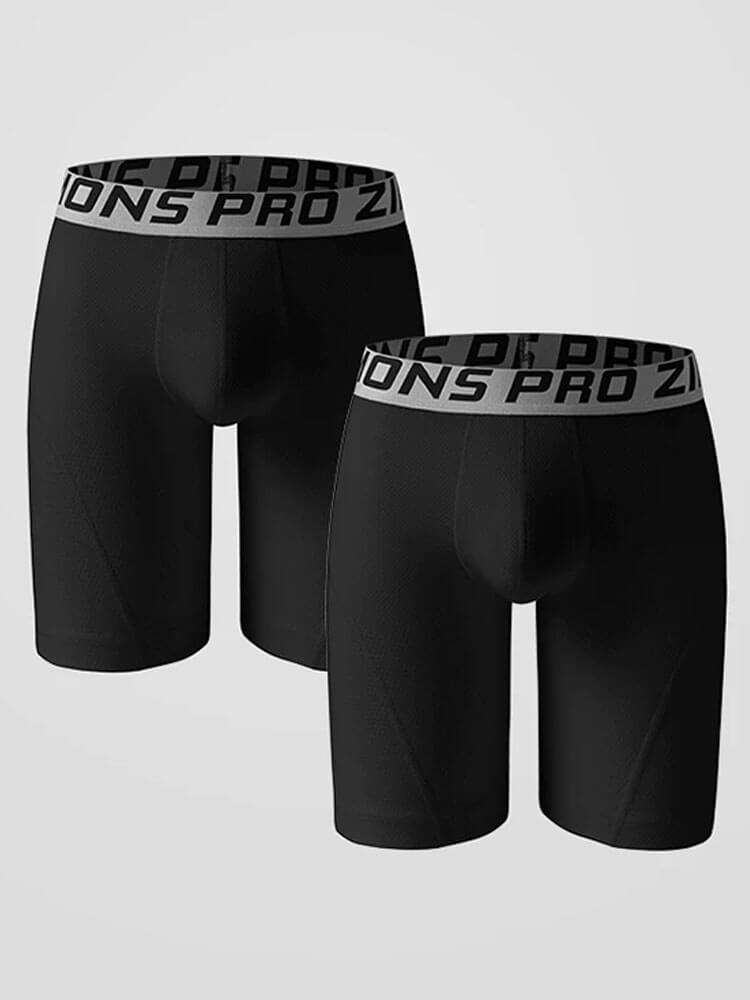 Men's High Elasticity Breathable Long Boxer Briefs