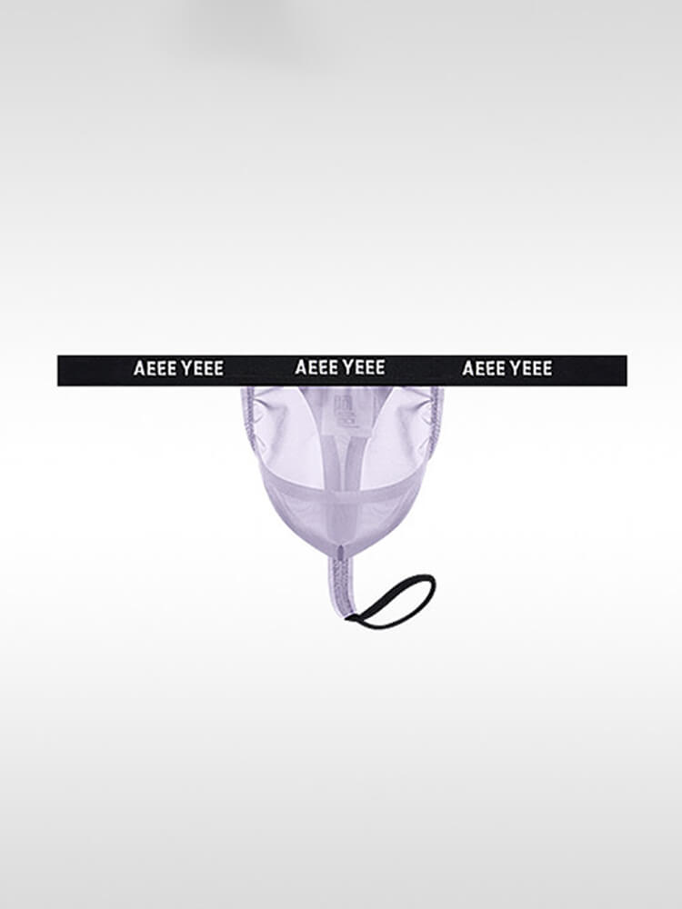 Men's Sexy Sheer Scrotal Support & Lifting Thong
