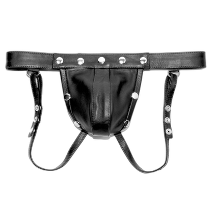 Prowler RED Leather Harness Jock Strap Black