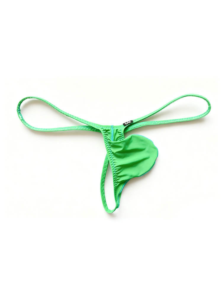 Men's Sexy Low-Rise Thin Strap Large Pouch Thong